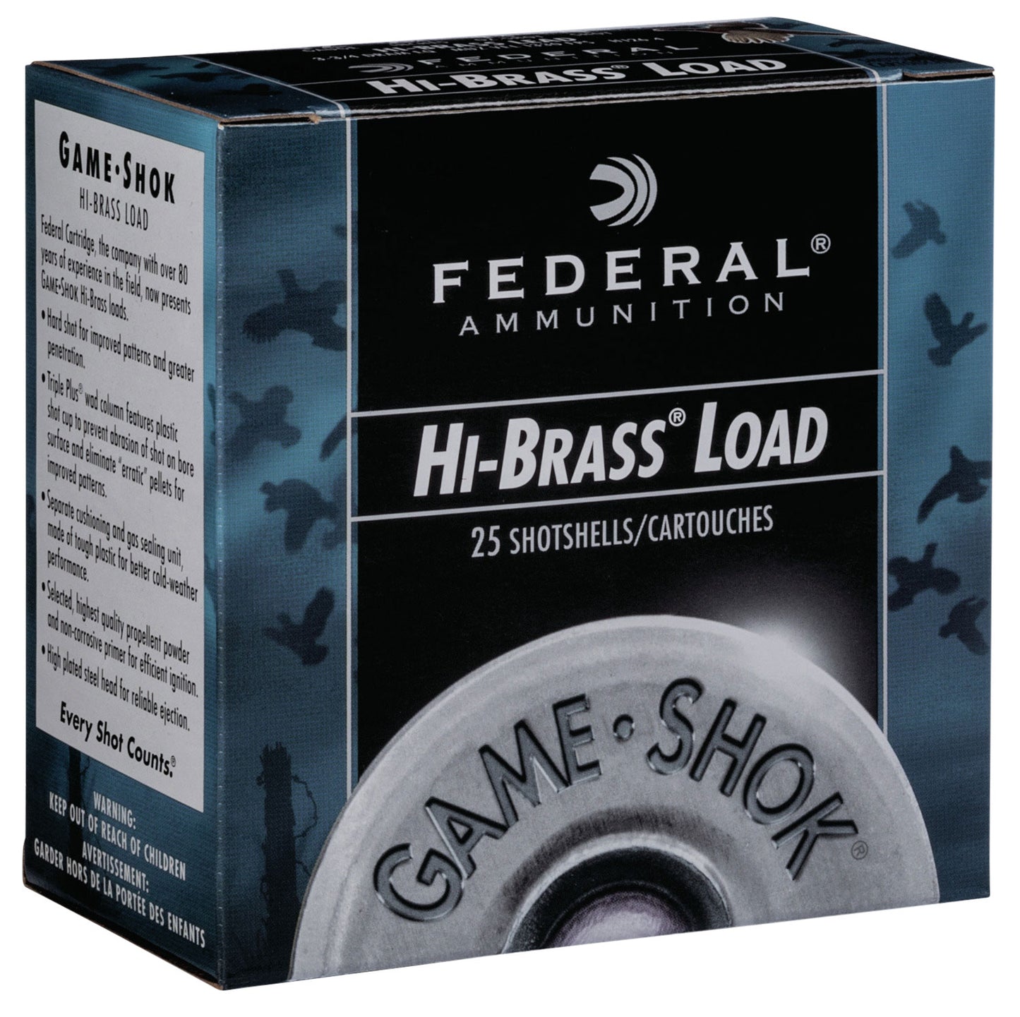 Federal H1634 Game-Shok High Brass 16 Gauge 2.75" 1 1/8 oz 1295 fps 4 Shot 25 Bx/10 Cs