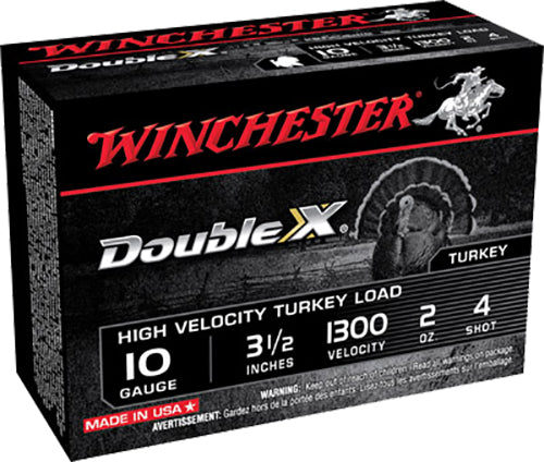 Winchester Ammo STH104 Double X High Velocity Turkey 10 3.50" 2 oz 4 Shot 10 Per Box/ 10 Cs