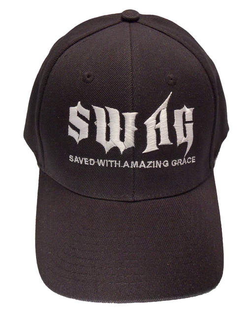 SWAG Saved With Amazing Grace Cap - Black