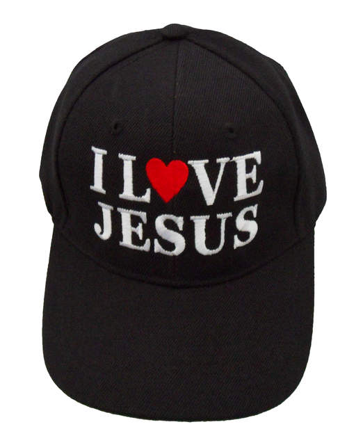 I Love Jesus Cap - Black