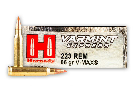 223 Rem 55 Grain V-max Hornady Varmint Express Ammo - 20