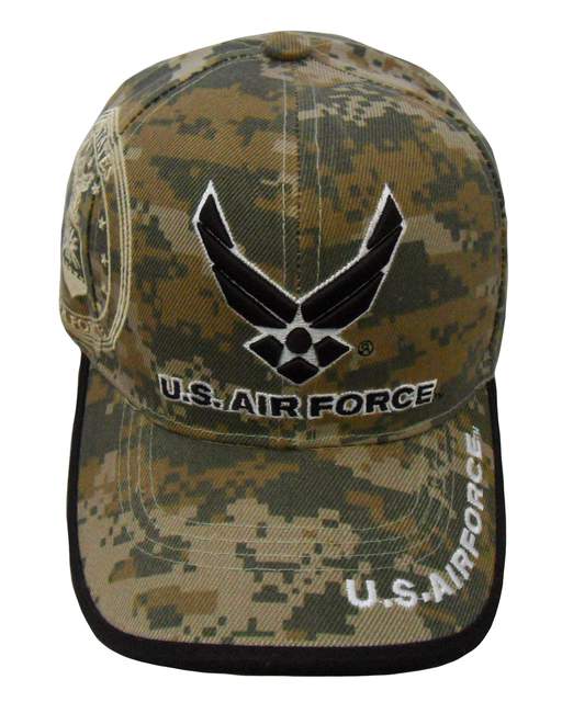 US Air Force Logo Emblem Shadow Cap - Digital Camo