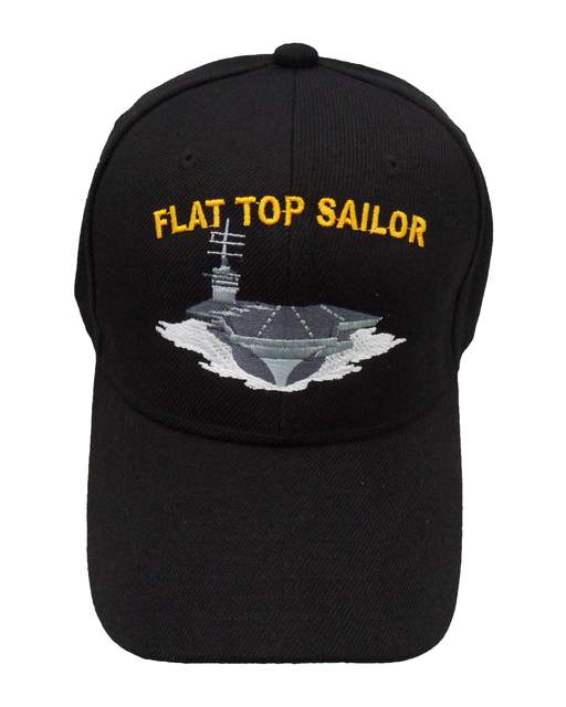 Flat Top Sailor Cap - Black