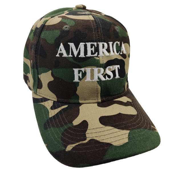 America First Cap - Green Camo