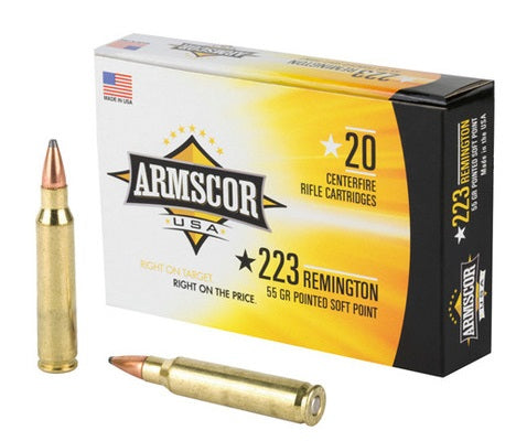 Armscor AC2232N USA Competition 223 Rem 55 gr Pointed Soft Point (PSP) 20 Per Box/ 50 Cs