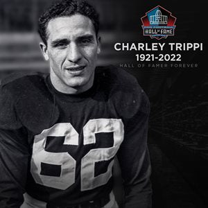 Charley Trippi Signed Cardinals Throwback Mini Helmet Inscribed "HOF 68" (PSA)