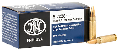 FN 10700012 High Performance Target 5.7x28mm 27 gr Lead Free Hollow Point 50 Per Box