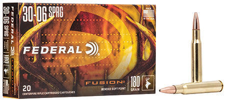 Federal F3006FS3 Fusion 30-06 Springfield 180 gr Fusion Soft Point 20 Per Box