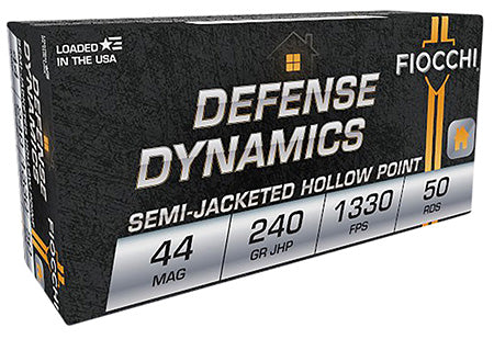 Fiocchi 44D500 Defense Dynamics Defense 44 Rem Mag 240 gr Jacketed Hollow Point - 50