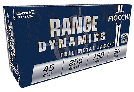 Fiocchi 45LCCMJ Range Dynamics Pistol 45 Colt (LC) 225 gr Complete Metal Jacket 50