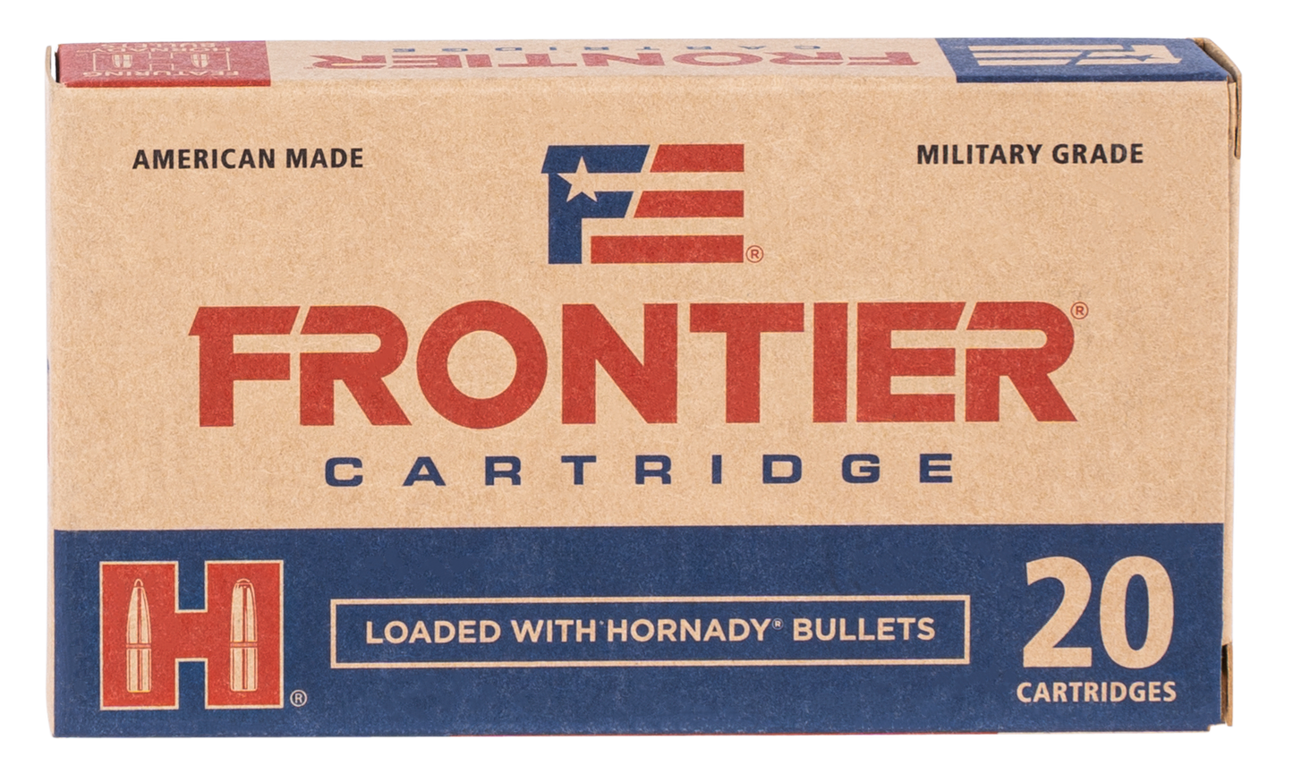 Frontier Cartridge FR100 Military Grade Varmint 223 Rem 55 gr Full Metal Jacket (FMJ) 20 Per Box/ 25 Cs