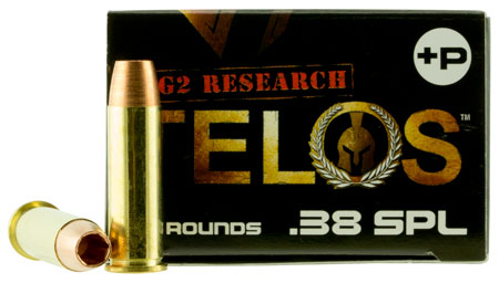 G2 Research G00618 Telos Defense 38 Special +P 105 gr Fracturing Copper Hollow Point - 25