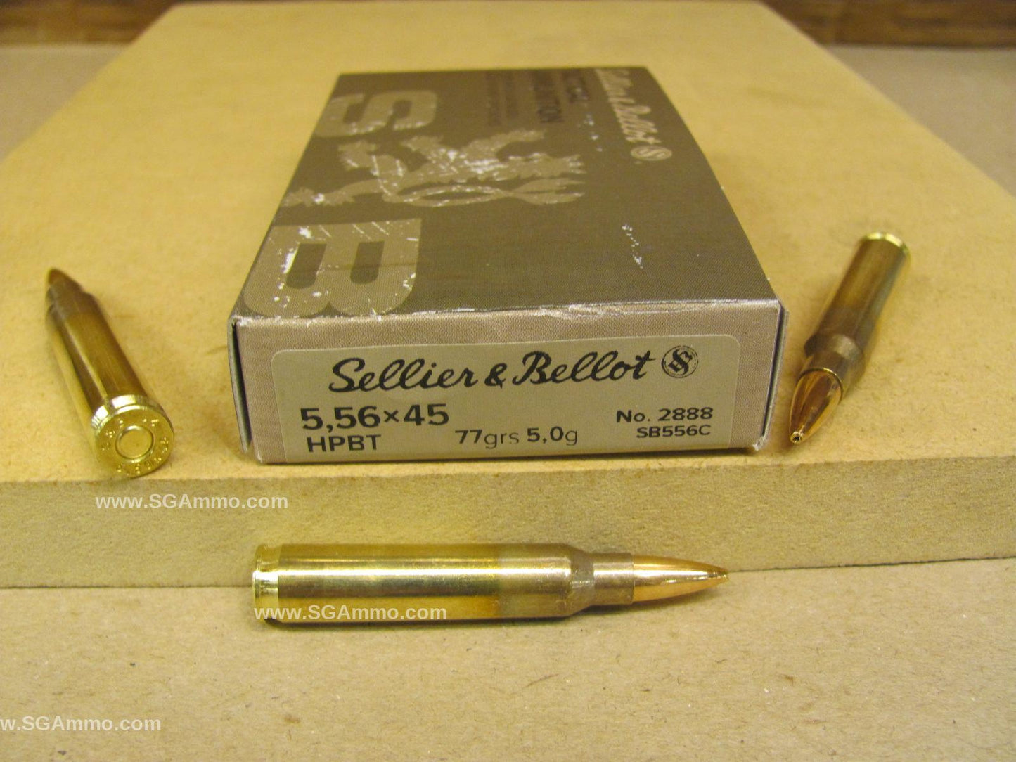 5.56mm 77 Grain Hollow Point BT Sellier Bellot Ammo - 20