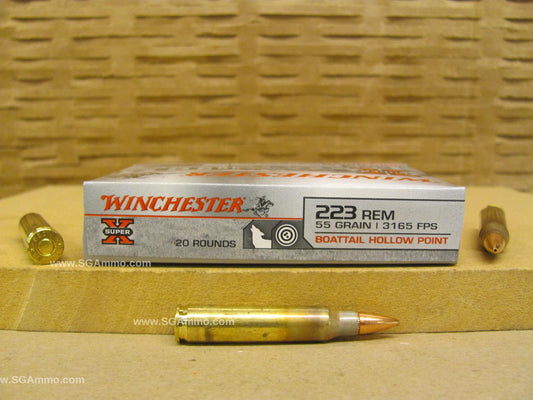 223 Rem 55 Grain Hollow Point Winchester Super X - 20