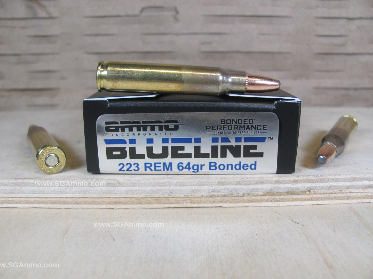 223 Rem 64 Grain Bonded Ammo Incorporated Blueline Ammo - 20