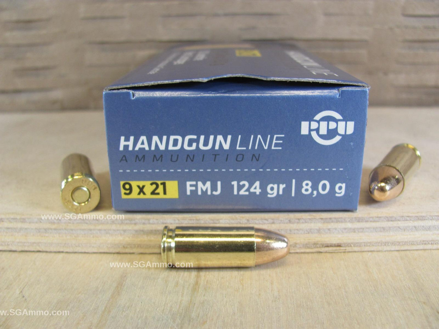 9x21 FMJ 124 Grain Ammo by Prvi Partizan - 50