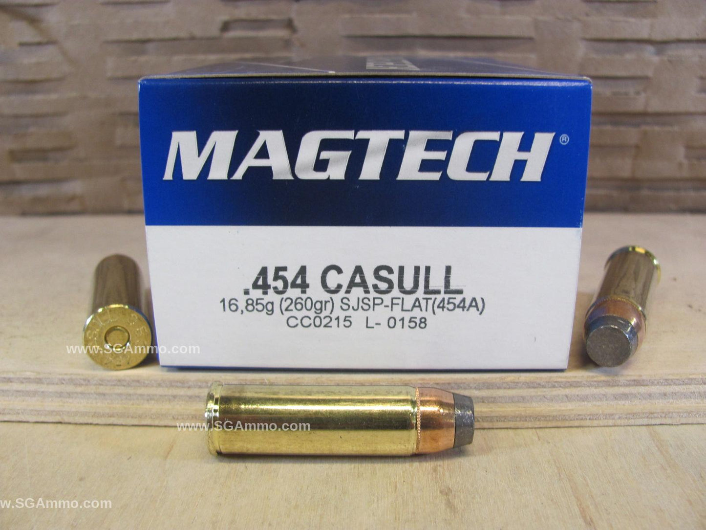 454 Casull 260 Grain SJSP-Flat Magtech - 20