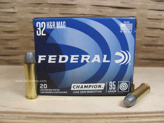 32 H&R Magnum Federal 95 Grain Lead Semi-Wadcutter - 20 Round Box