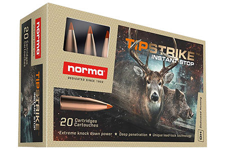 Norma Ammunition 20171222 Dedicated Hunting Tipstrike 280 Rem 160 gr Polymer Tip 20 Per Box
