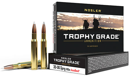 Nosler 46134 Trophy Grade 30-06 Springfield 180 gr Nosler AccuBond 20 Per Box