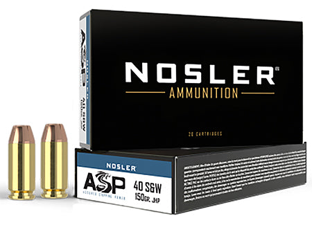 Nosler 51181 Assured Stopping Power Target 40 S&W 150 gr Jacketed Hollow Point - 50