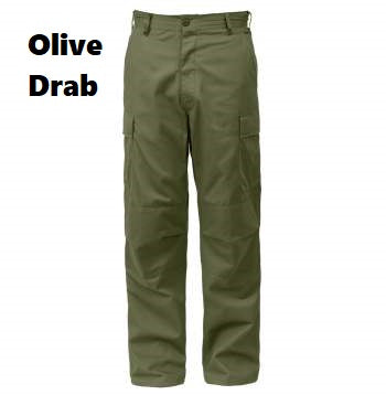 Relaxed Fit Zipper Fly BDU Pants