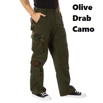 Relaxed Fit Zipper Fly BDU Pants