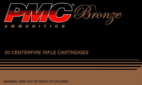 PMC 223A Bronze Target 223 Rem 55 gr Full Metal Jacket Boat-Tail (FMJBT) 20 Per Box/ 50 Cs