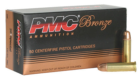 PMC 38G Bronze Target 38 Special 132 gr Full Metal Jacket - 50