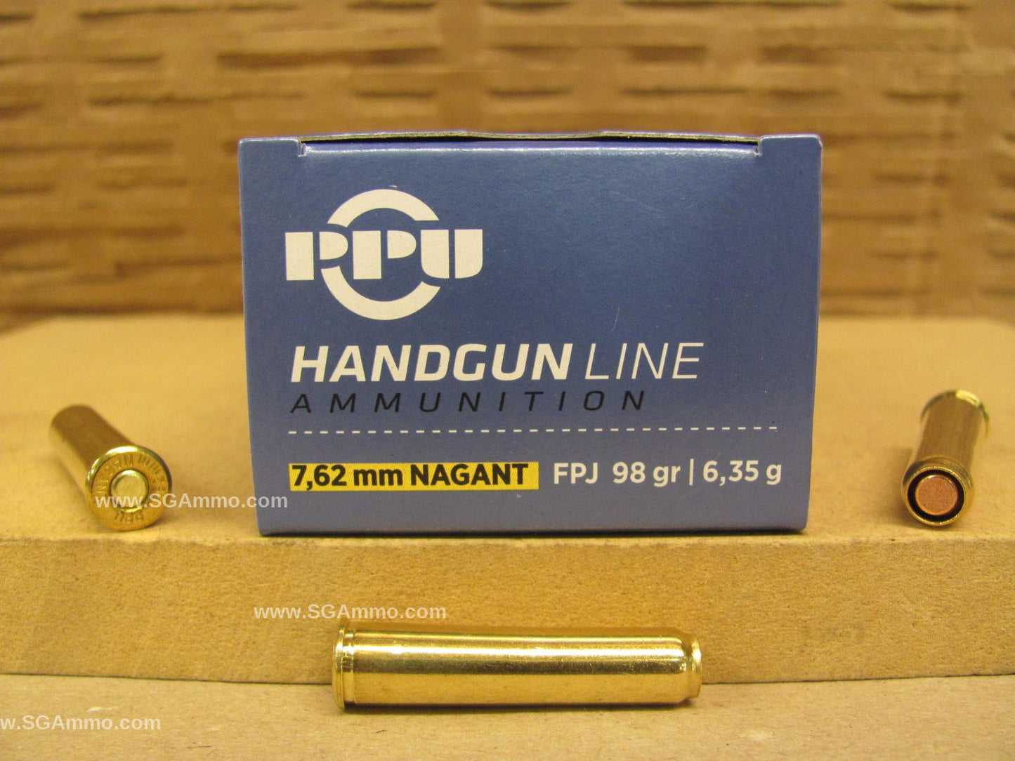 7.62x38R Nagant Revolver 98 Grain FPJ Prvi Partizan Ammo - 50