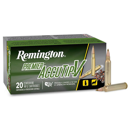 20 Round Box - 204 Ruger 32 Grain Accutip-V Remington Premier Accutip