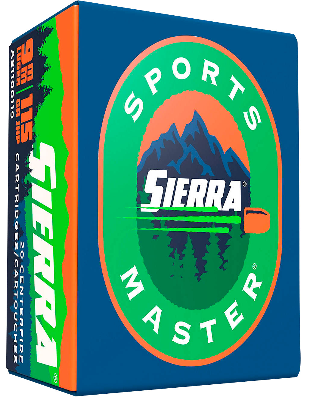 Sierra A812420 Outdoor Master 9mm Luger 124 gr Jacket Hollow Point Sport Master 20 Bx