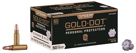 Speer 25728GD Gold Dot Personal Protection 5.7x28mm 40 gr Hollow Point  - 50