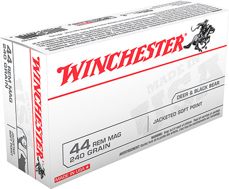 Winchester Ammo Q4240 USA Hunting 44 Rem Mag 240 gr Jacketed Soft Point - 50