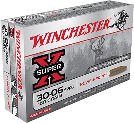 Winchester Ammo X30061 Power-Point 30-06 Springfield 150 gr Power-Point (PP) 20 Per Box