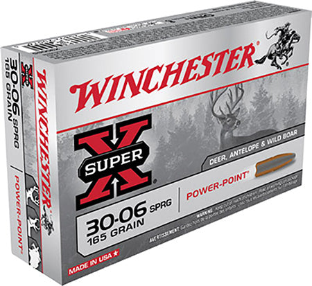 Winchester Ammo X30065 Power-Point Hunting 30-06 Springfield 165 gr Power-Point (PP) 20 Per Box