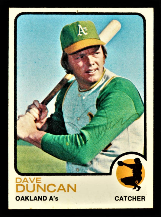 Dave Duncan Signed 1973 Topps #337 (JSA)