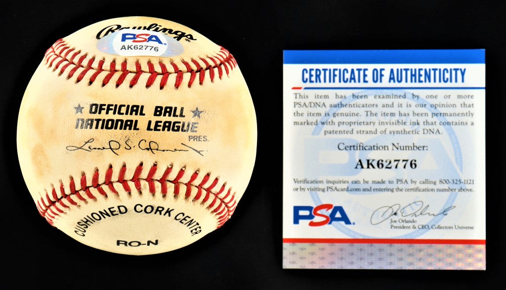 Eric Gregg Signed ONL Baseball (PSA)