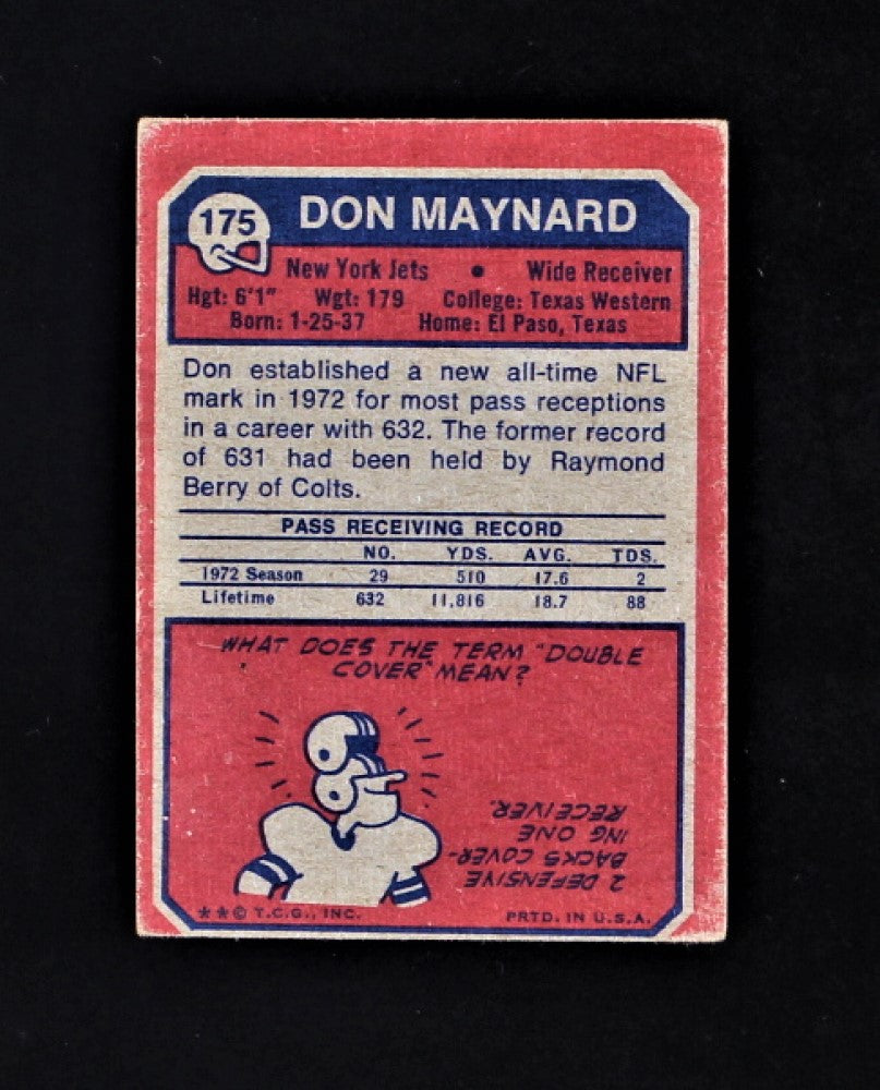 Don Maynard 1973 Topps #175