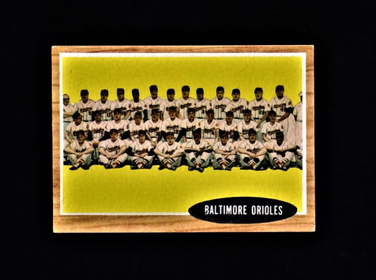 Baltimore Orioles 1962 Topps #476