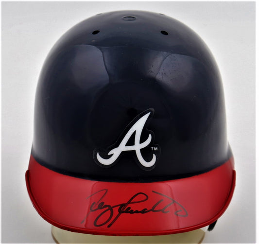 Terry Pendleton Signed Braves Mini Batting Helmet (JSA)