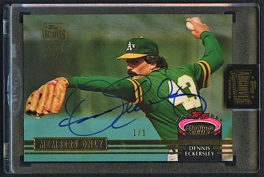 Dennis Eckersley 2022 Topps Archives Signature Series Buyback Autograph #1/1