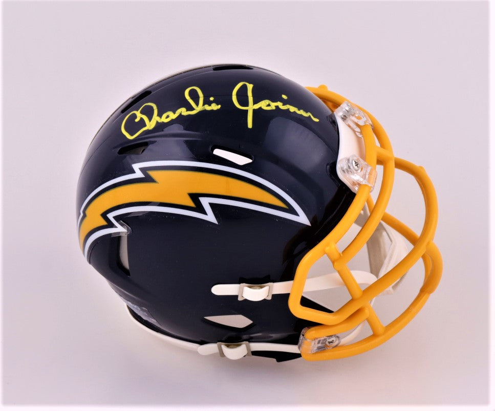 Charlie Joiner Signed Chargers Mini Helmet (JSA)