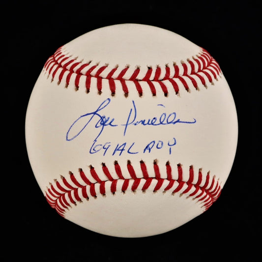 Lou Piniella Signed OML Baseball Inscribed "69 AL ROY" (JSA)