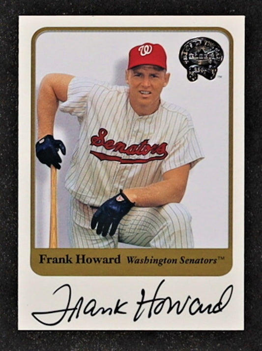 Frank Howard 2001 Greats of the Game Autographs #37