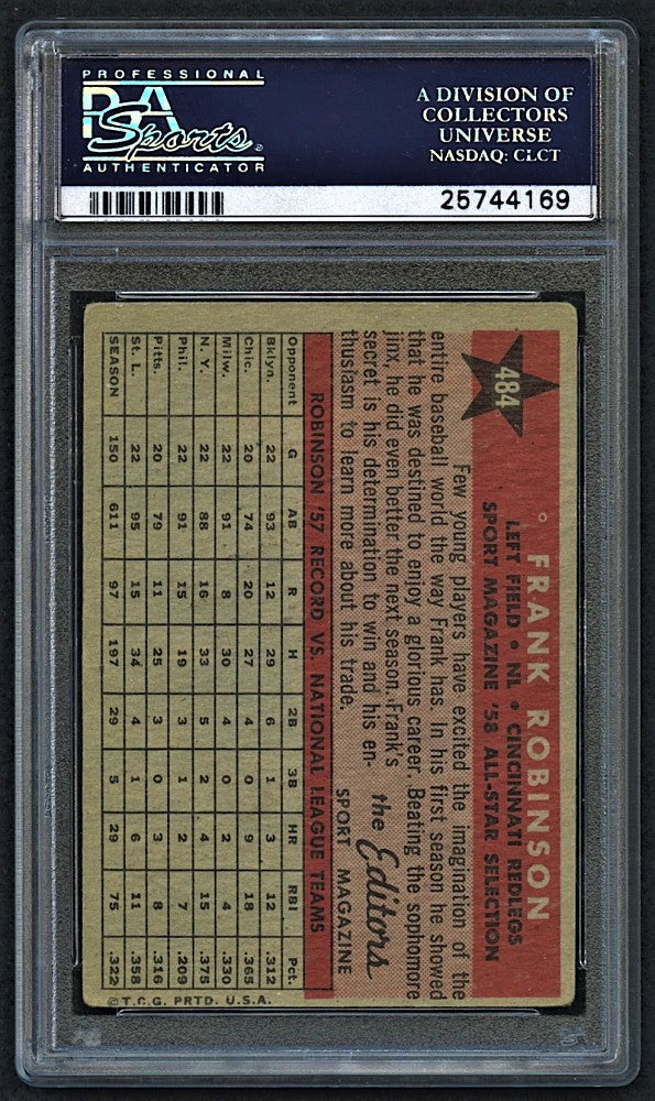 Frank Robinson 1958 Topps All-Star #484 (PSA 3)