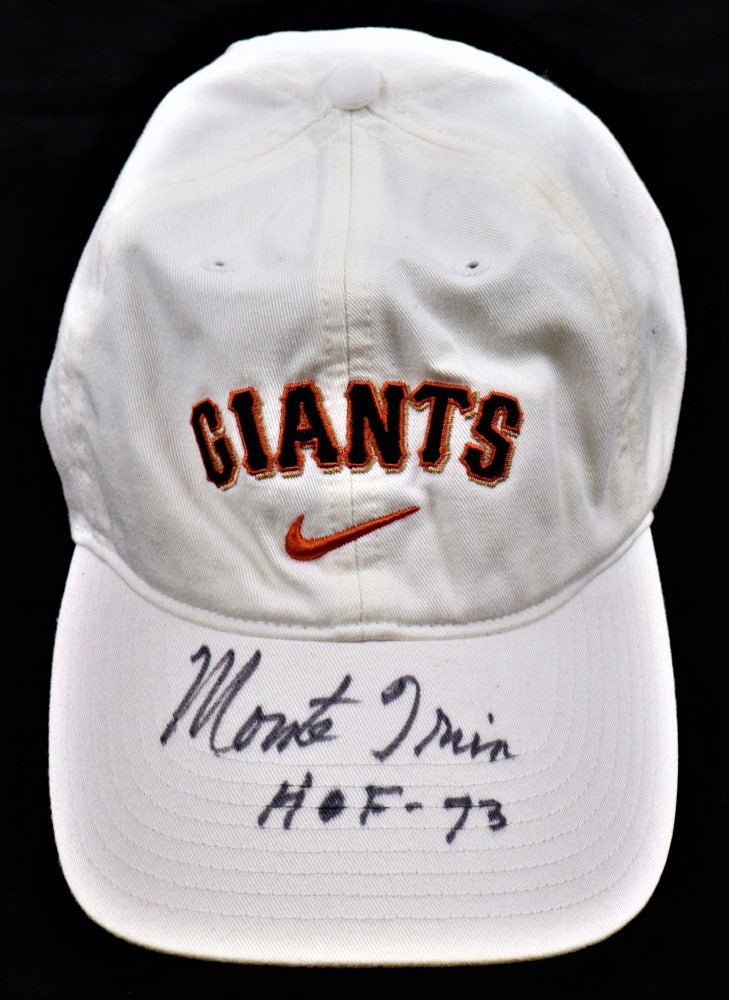 Monte Irvin Signed Giants Hat Inscribed "HOF-73" (JSA)