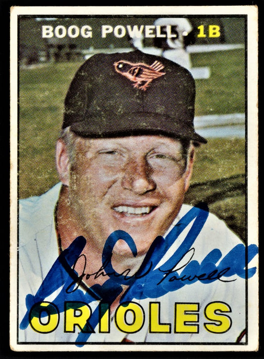 Boog Powell Signed 1967 Topps #230 (JSA)