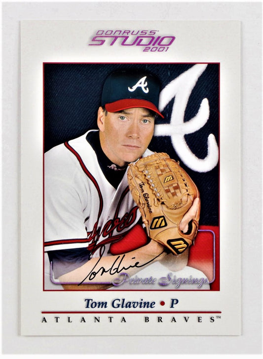 Tom Glavine 2001 Studio Private Signings 5x7 #17 (JSA)