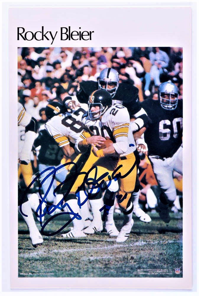 Rocky Bleier Signed 1981 Marketcom #3 (Beckett)